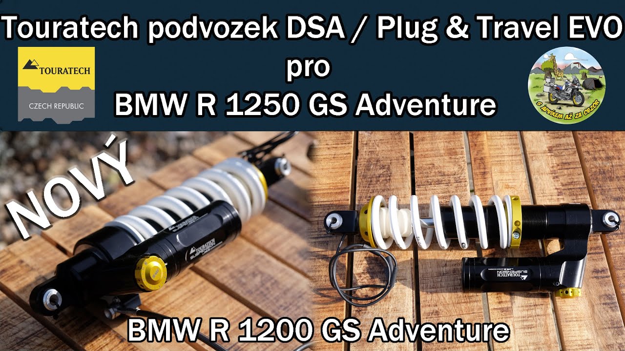 Semi-aktivní tlumiče Touratech EVO pro BMW R 1250 GSA | Touratech suspension DSA PLUG & Travel EVO