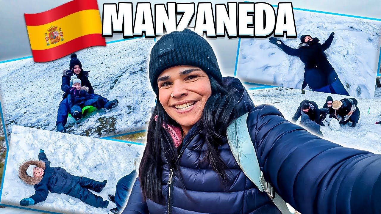 VLOG DA NOSSA VIAGEM PARA VER NEVE EM MANZANEDA NA ESPANHA