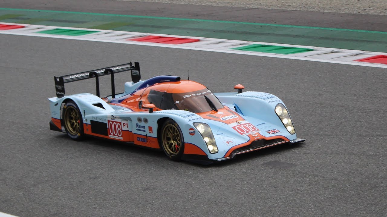 Legends Le Mans Cars in action at Monza circuit: Lola Aston DBR1-2,Lola B12/60 & More