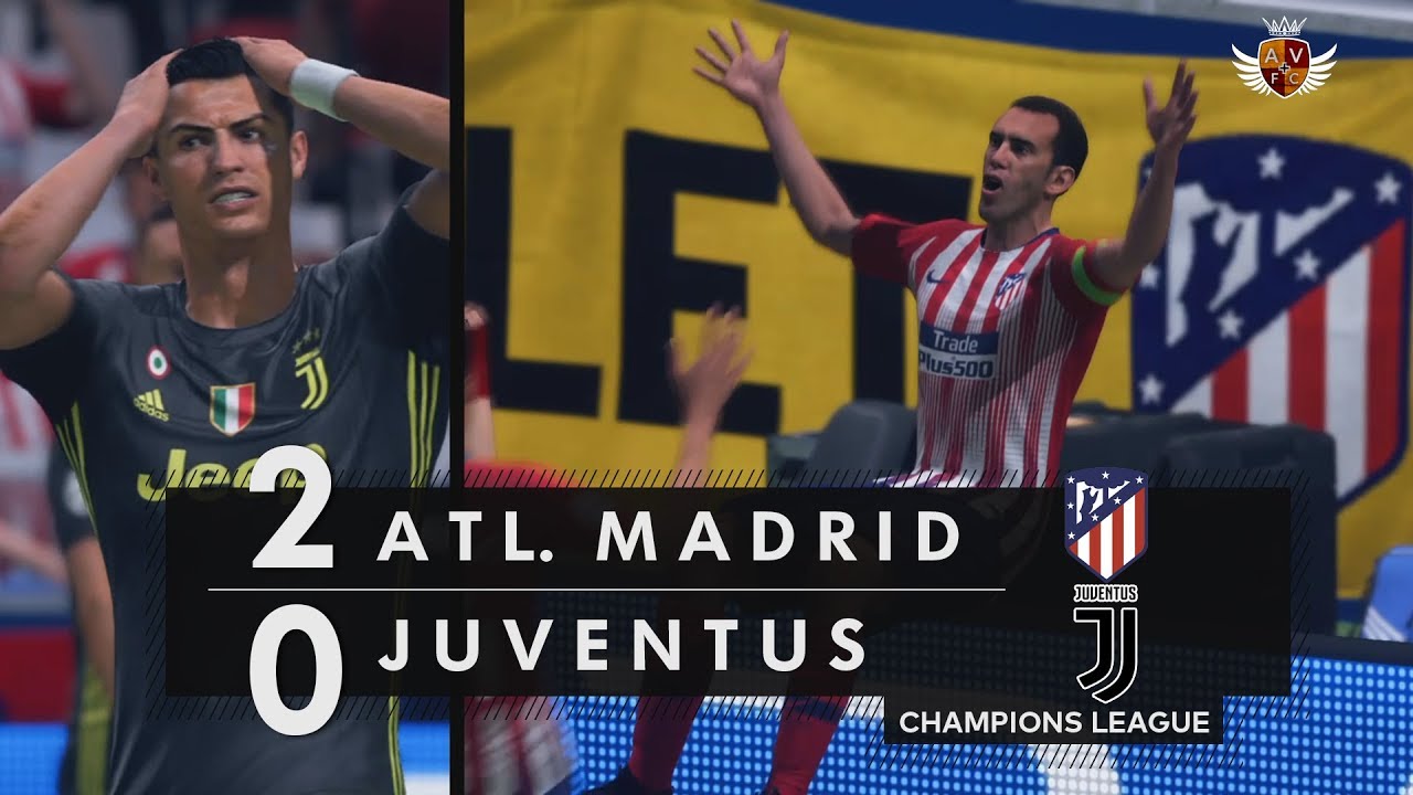 ATLÉTICO DE MADRID 2 x 0 JUVENTUS NO FIFA 19 - CHAMPIONS LEAGUE | NARRAÇÃO DE JORGE IGGOR