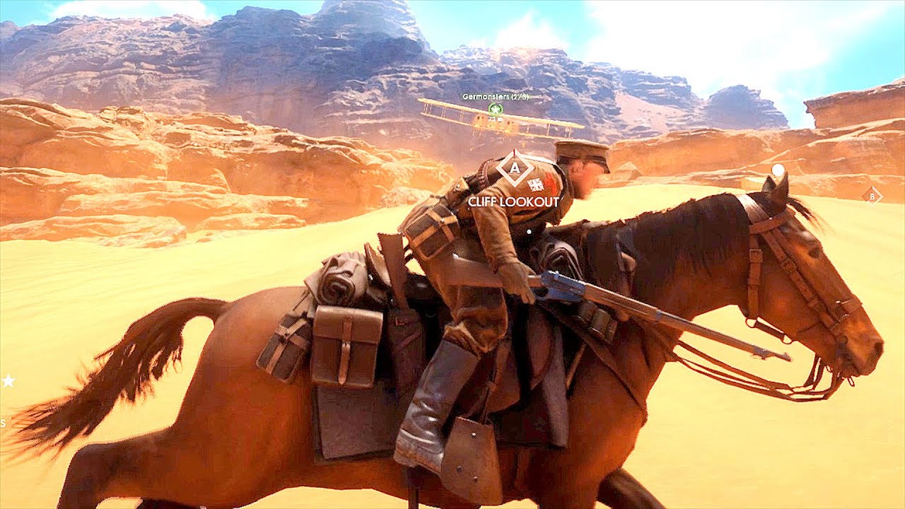 Battlefield 1 Gameplay -  Horse Rampage Montage Ultra Settings