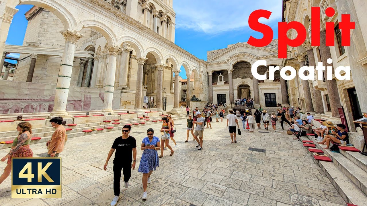 Split Croatia 🇭🇷 4K Old Town Walking Tour 2022