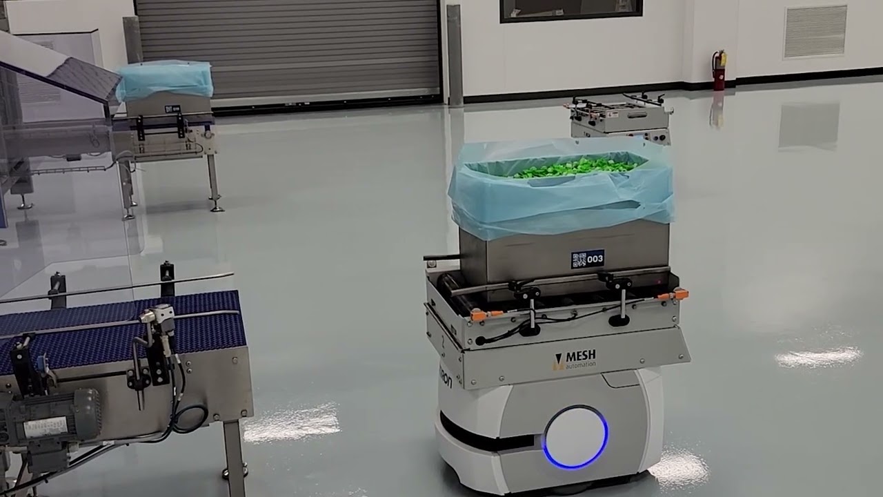 MESH Omron AMR in Cleanroom