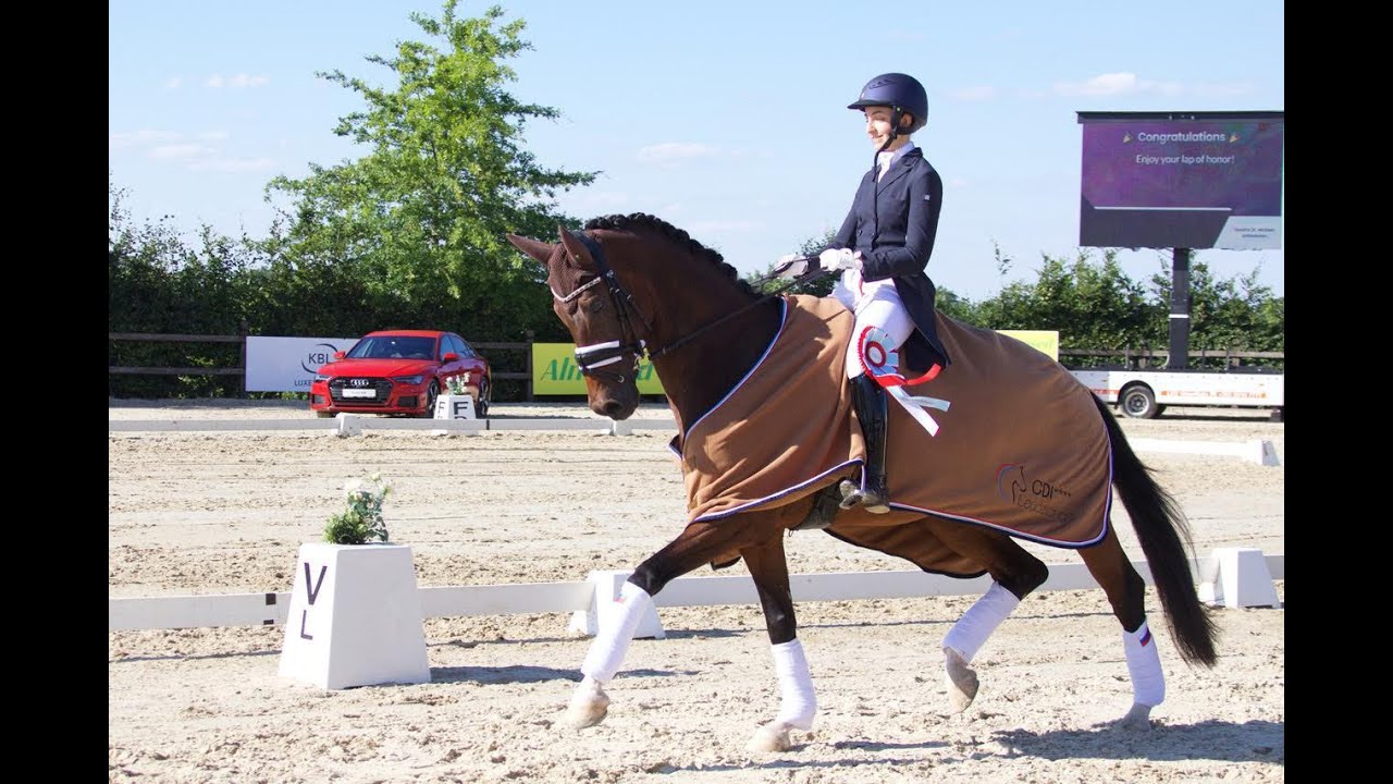 CDI Leudelange 2019 Young Riders Freestyle 1-st place -74,560% Anna Guseynova & Lauda