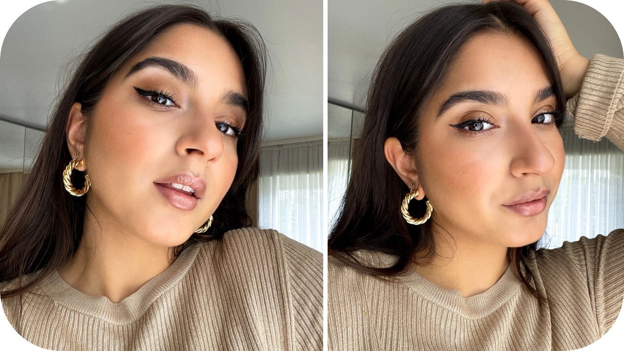 GLOWY ALLTAGS MAKE UP LOOK 🌟 Einfach & Lightweight mit Cream Produkten 😍 | Sanny Kaur