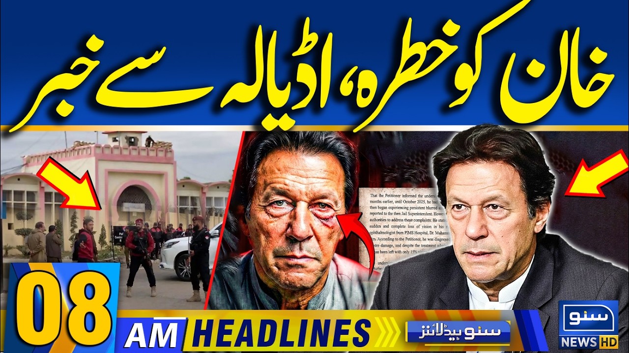 Imran Khan Health Latest Updates | Imran Khan Eye Health | 08AM News Headlines