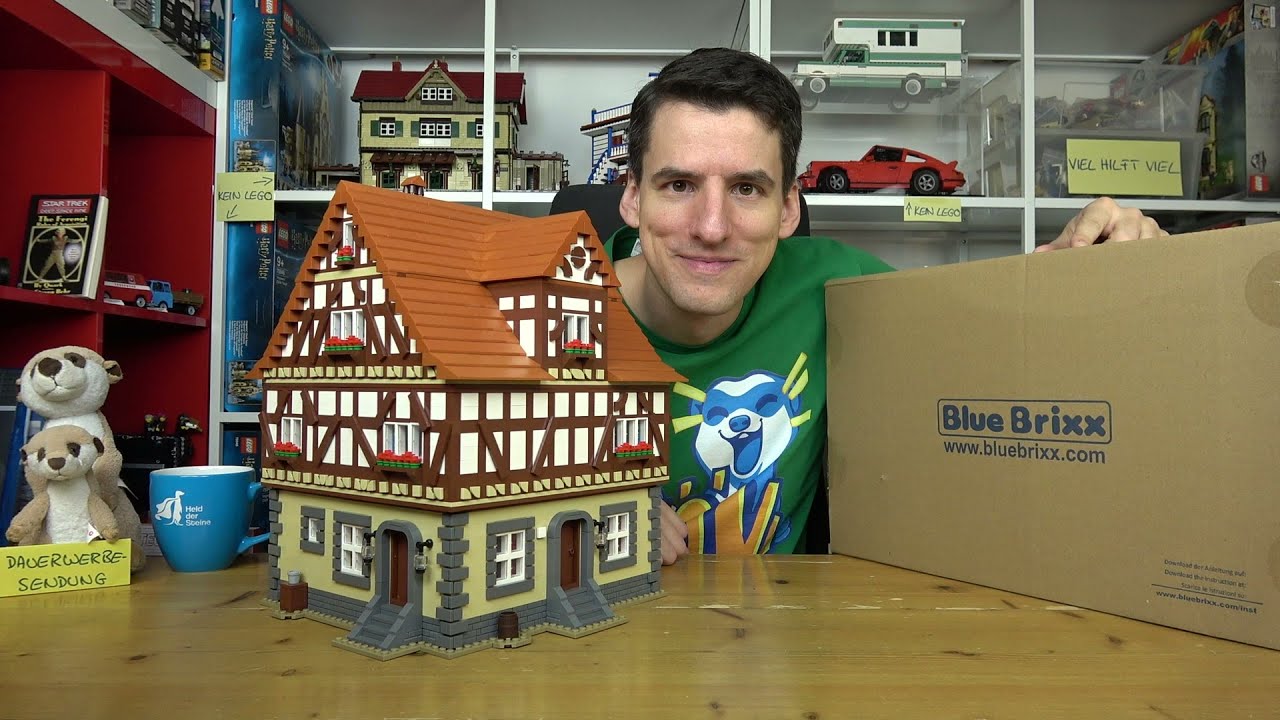 Die Türen sind ein Traum! 5000+ Teile-Monster! BlueBrixx® 103487 Fachwerkhaus