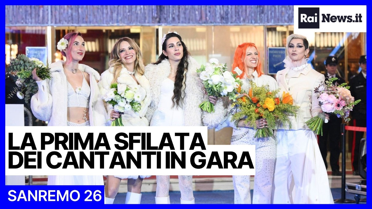 Sanremo 26 - La prima sfilata dei cantanti in gara