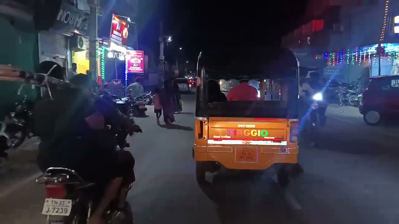 Vaniyambadi at pongal night 