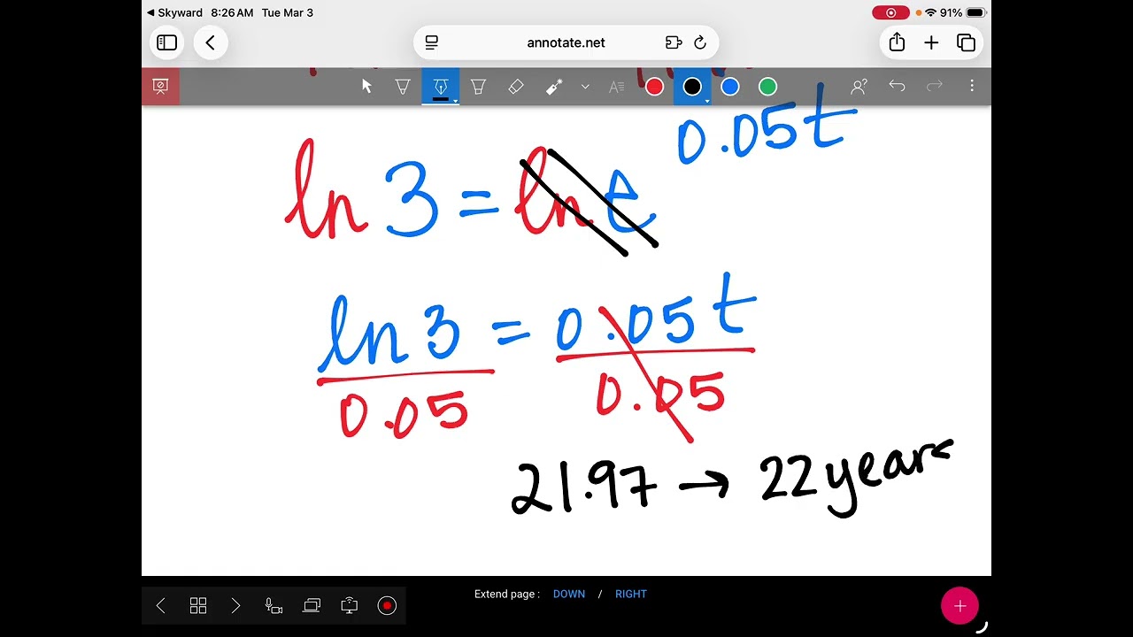3/3 IM3 6.5 Solving exponential and logarithmic equation ￼