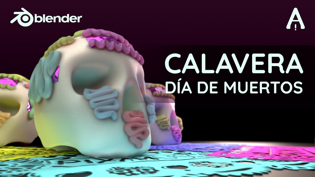Calaverita de Día de Muertos en Blender | Blender Tutorial