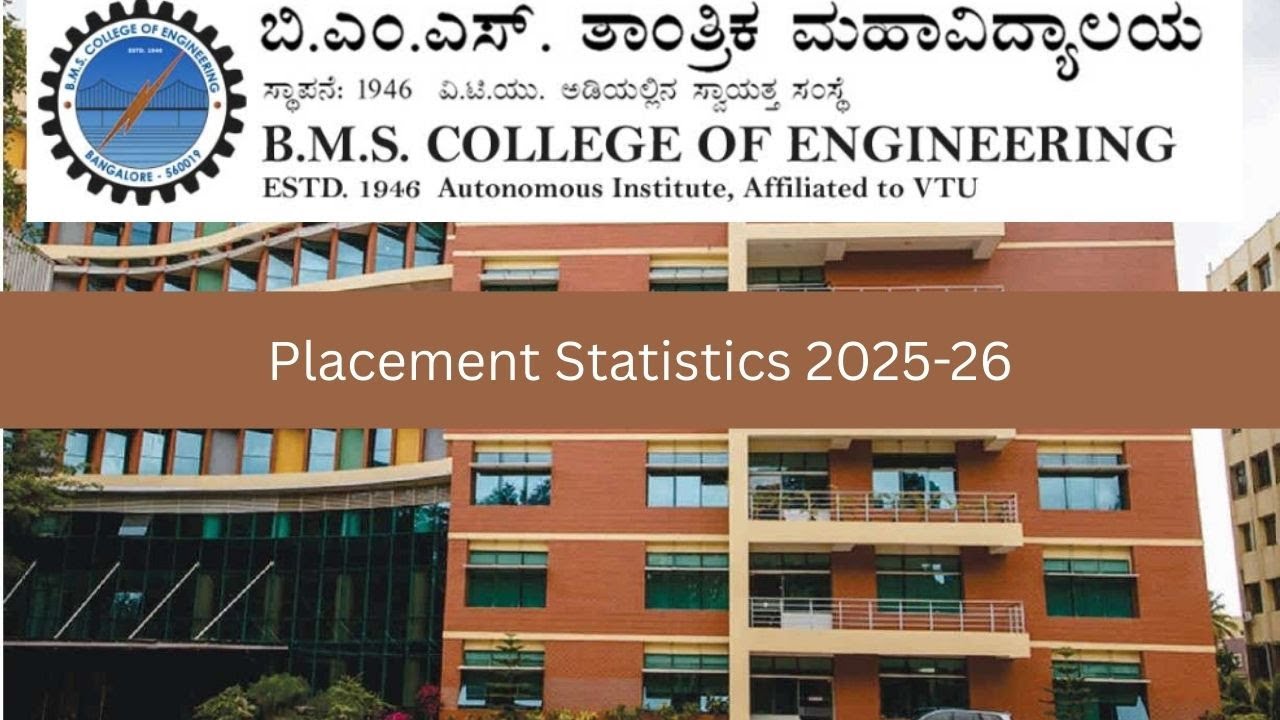 BMS College of engineering Placement Statistics 2025-26 | #kcet #kcet2025  #bangalorecollege
