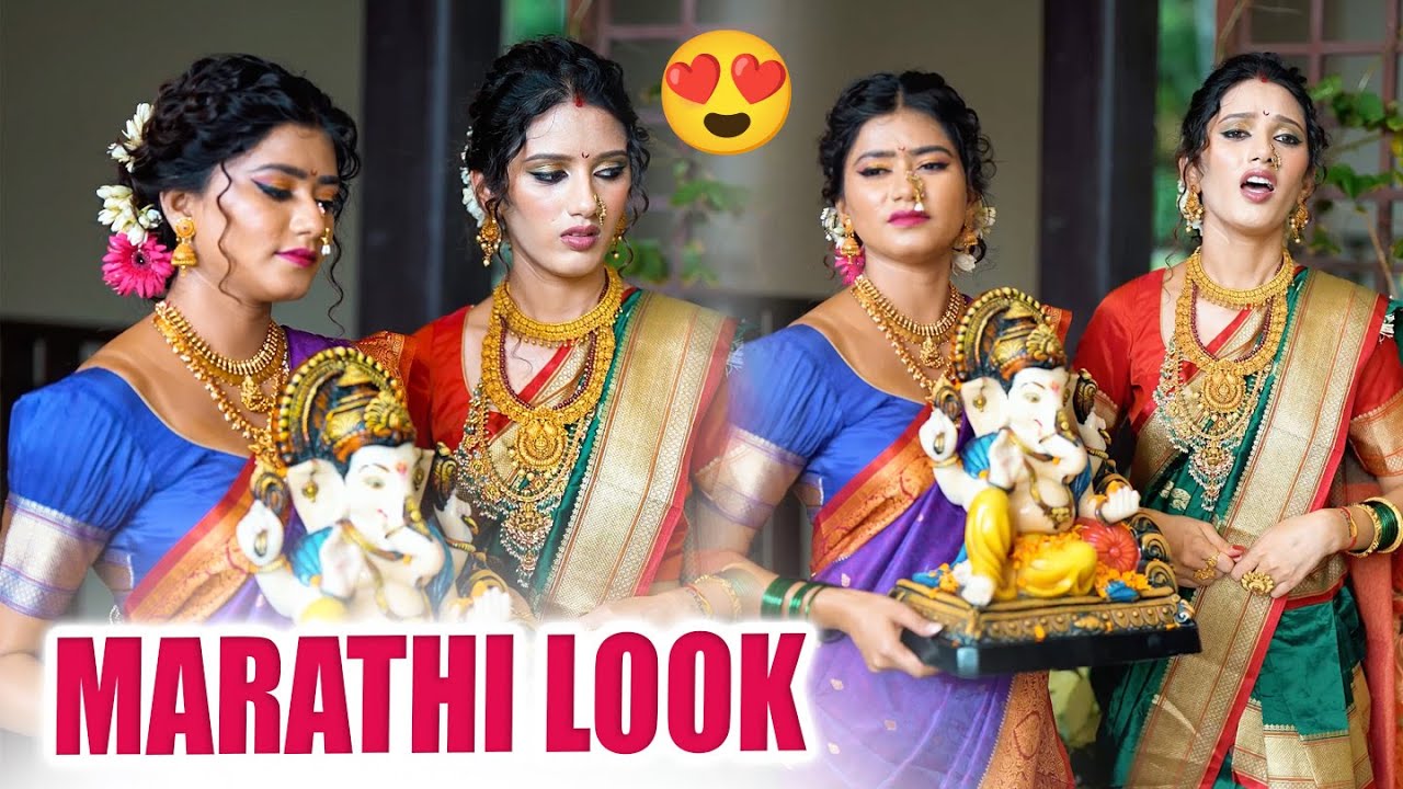 Nanand Bhabhi ne Pehni Maharashtrian Saree🥻