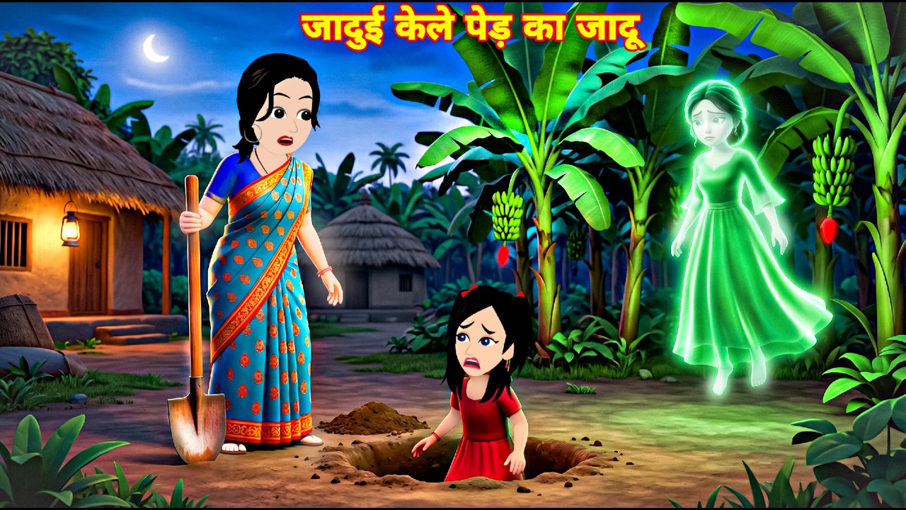 Bedtime story सौतेली माँ और जादुई केले के पत्ते का फ्राक | Latest hindi kahani | jadu wala cartoon