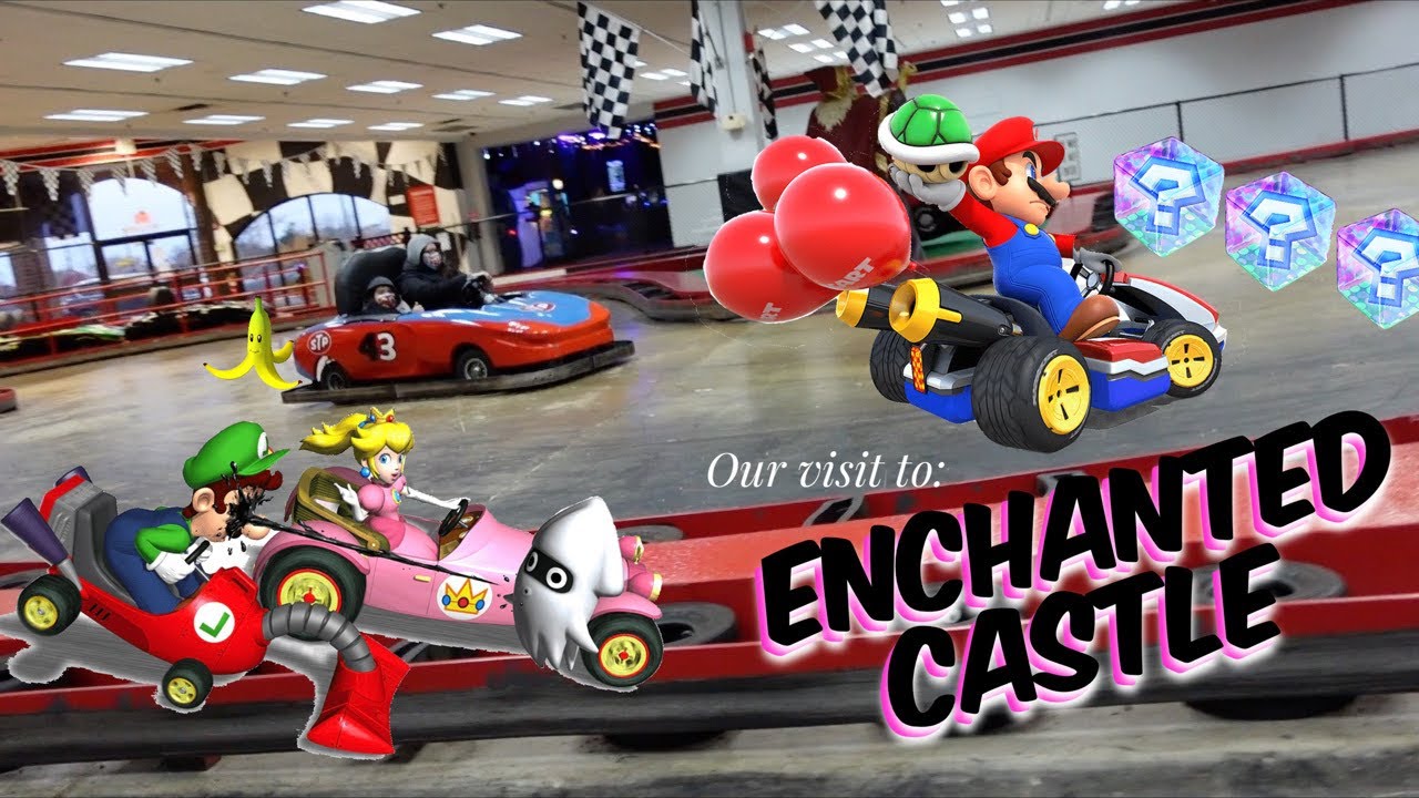 Our Visit to Enchanted Castle playing Arcade games, go karting, & going on rides