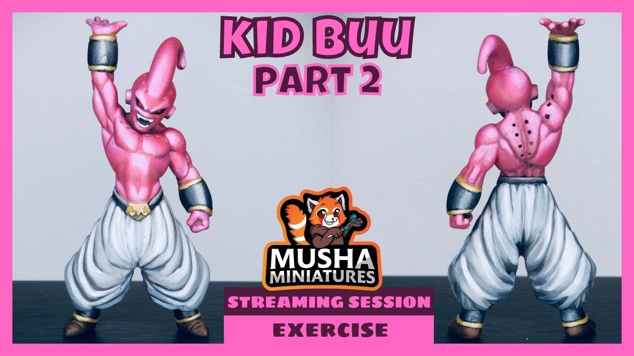 Cell Shading to 5050 mix: Painting Kid Buu Miniature - Exercise Part 2
