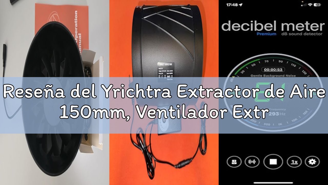 Reseña del Yrichtra Extractor de Aire 150mm, Ventilador Extractor Potente y Silencioso 587m³/h, Vent