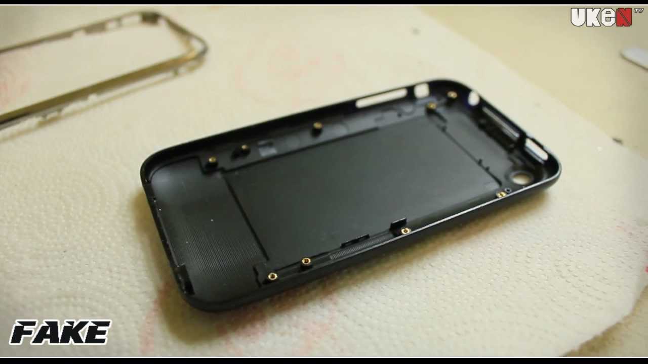 iPhone 3Gs Back Housing Comparison - Original vs Fake Part 1