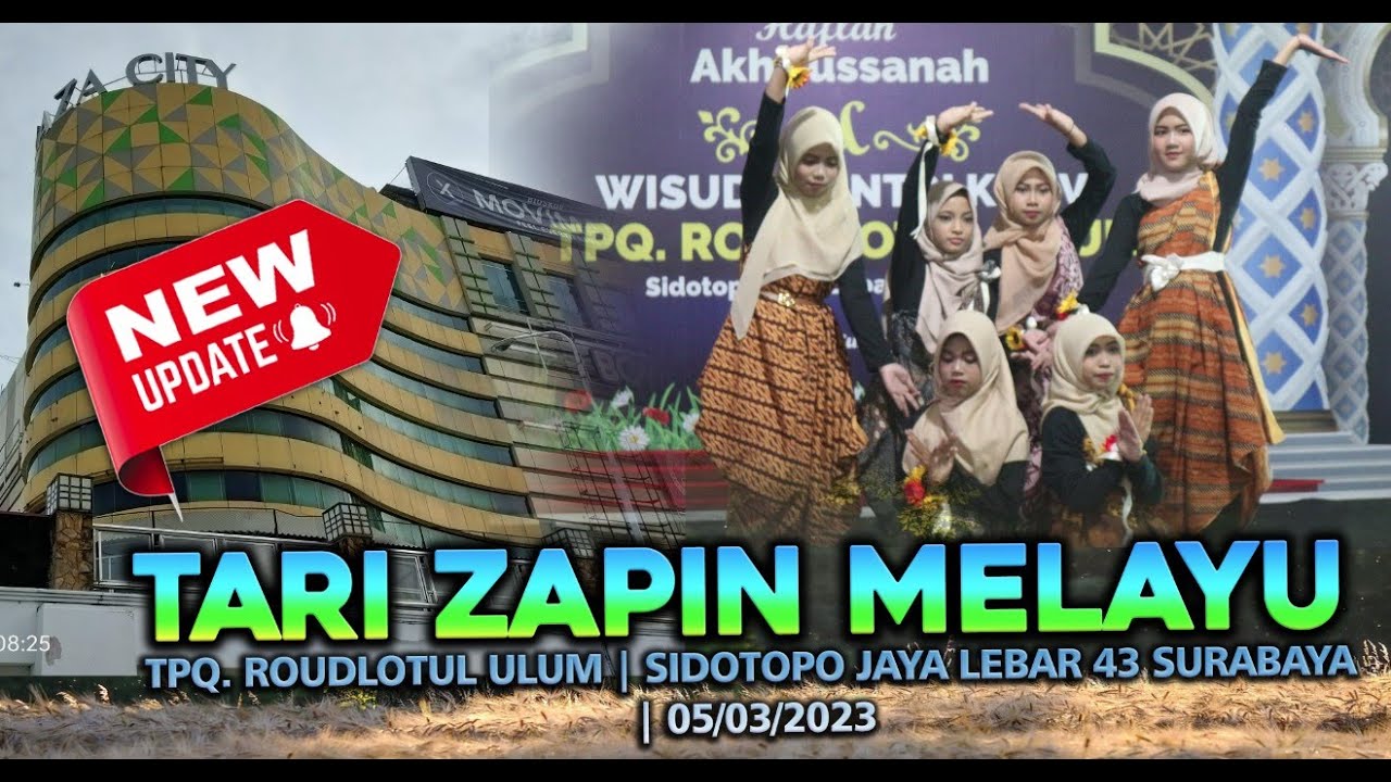 TARI ZAPIN MELAYU | SANTRI TPQ. ROUDLOTUL ULUM Sidotopo Jaya Lebar 43 Surabaya