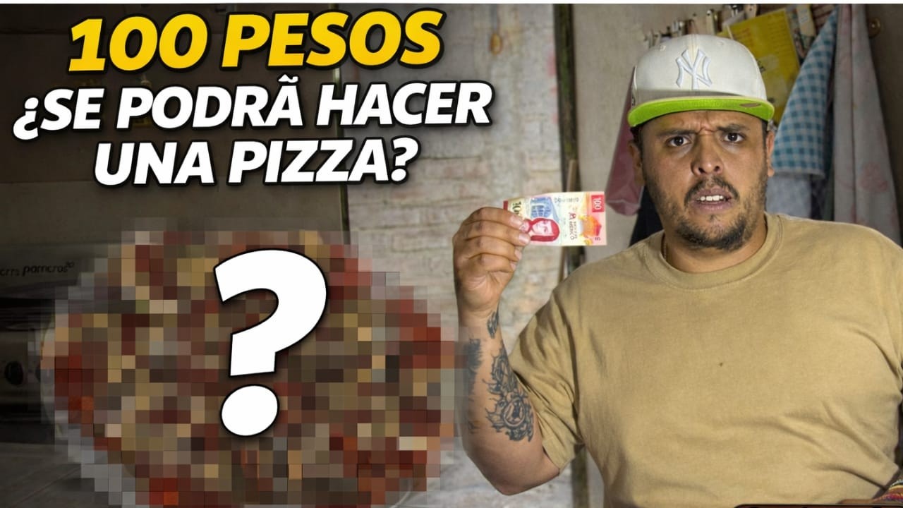 Hice UNA PIZZA con SOLO $100 Pesos… ¿Se Logró? 😳🍕