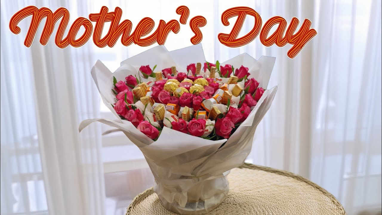 DIY Chocolate and Flower Bouquet for Mother’s Day | Easy & Beautiful Gift Idea!