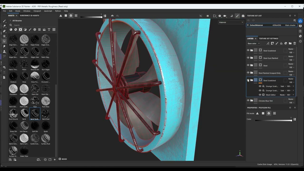 Having fun creating an animated wall fan for my game in Cinema 4D  #gamedev #cinema4d #unrealengine5