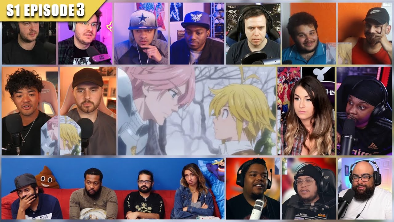 [Full Episode] The Seven Deadly Sins Season 1 Episode 3 Reaction Mashup | 七つの大罪
