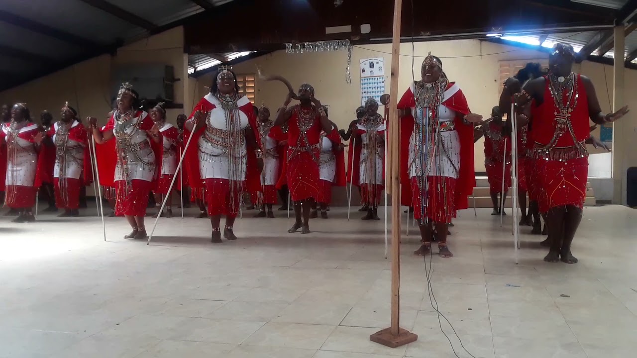 Narok county Staff Choir performing masaai folk song at Kicosca festivals embu 2021