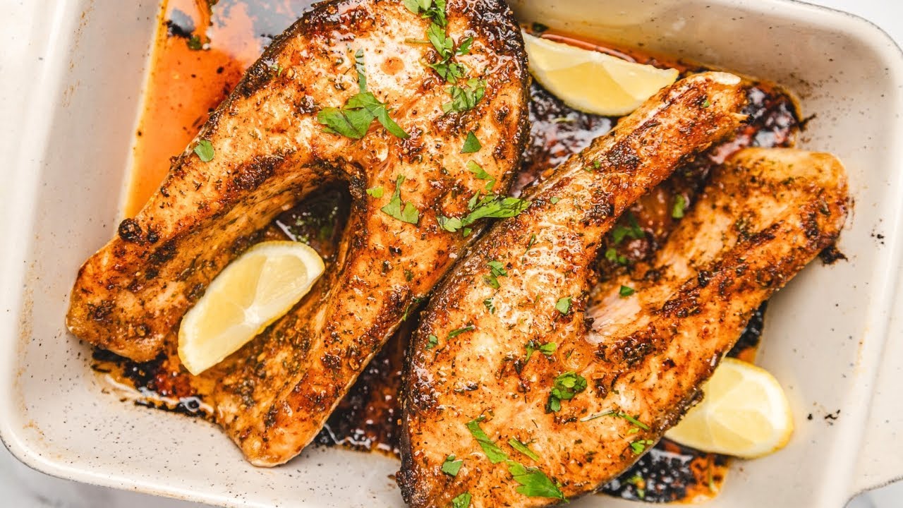 Baked Salmon Steaks