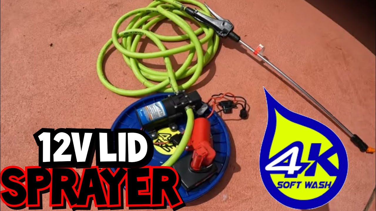 Using a NEW 12v Lid Sprayer To Seal A Pool Deck #paversealing
