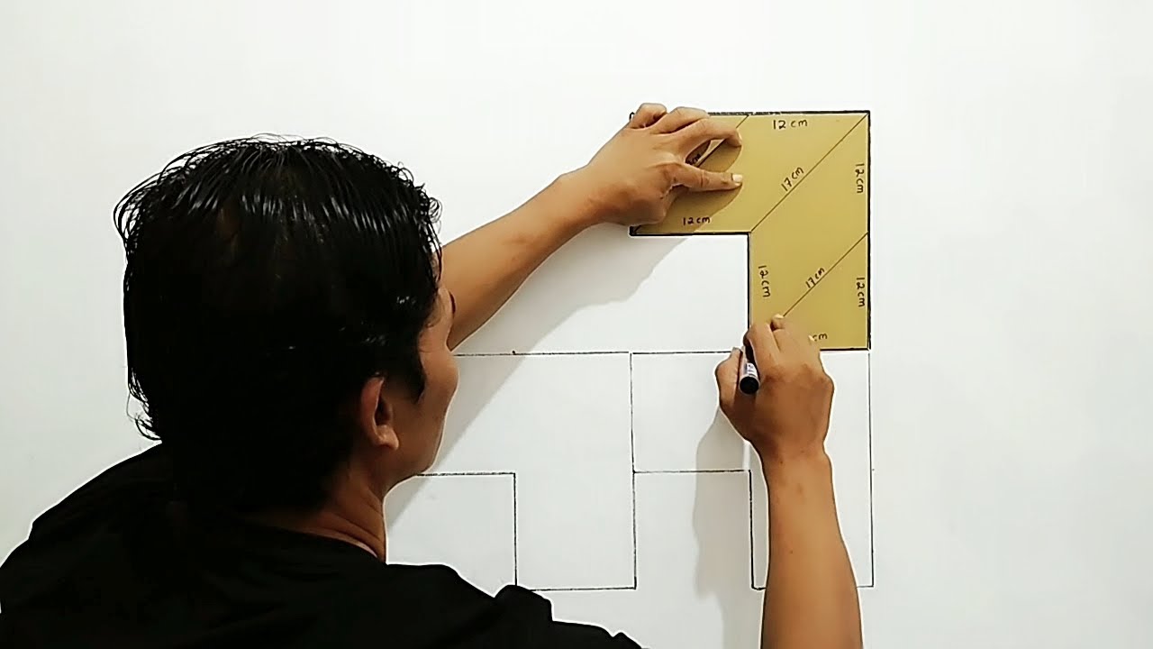 WALL PAINTING 3D OPTICAL ILLUSION DECORATION | CAT DINDING KREATIF 3D | DESIGN OF WALL