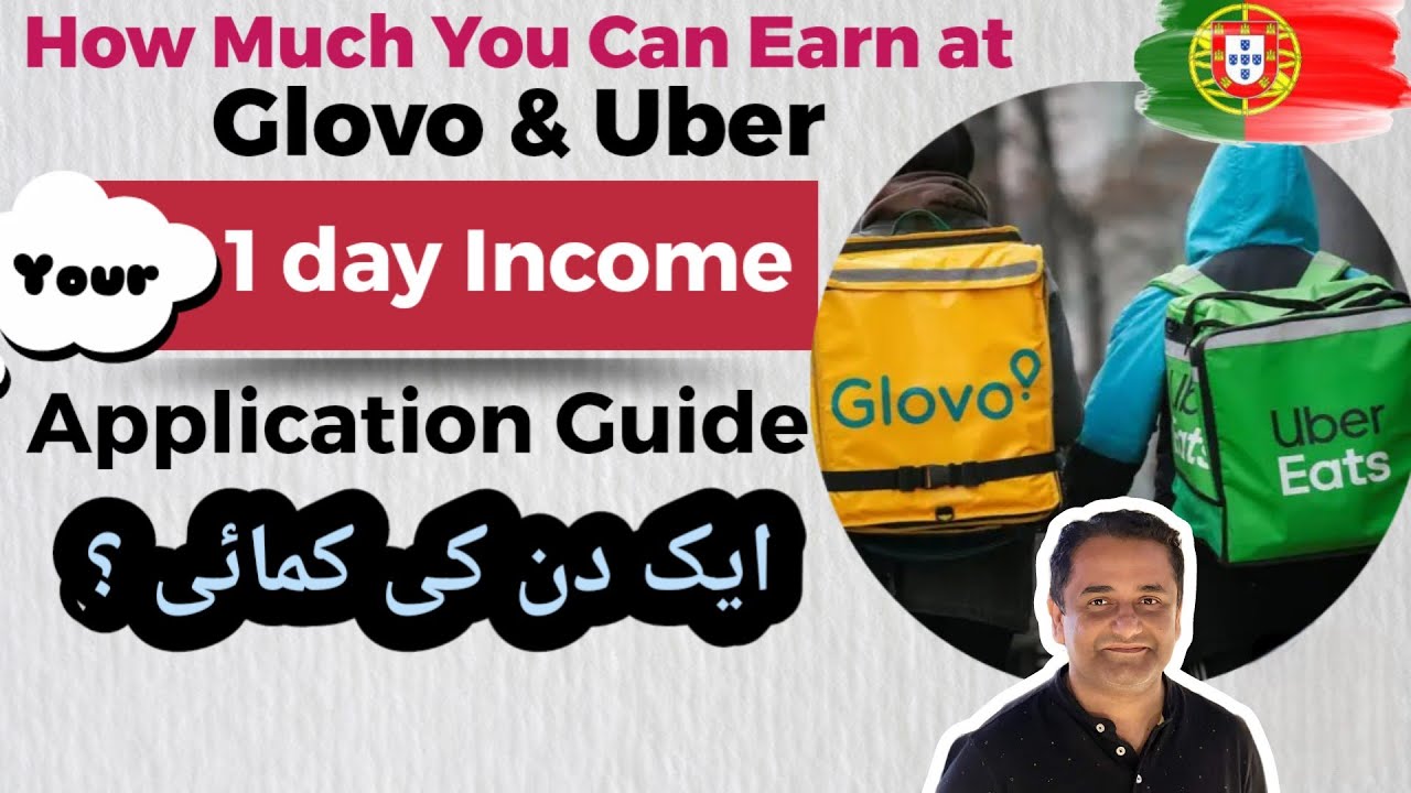 Portugal Food Delivery Earning Glovo & Uber. How Application Work? My One day INCOME