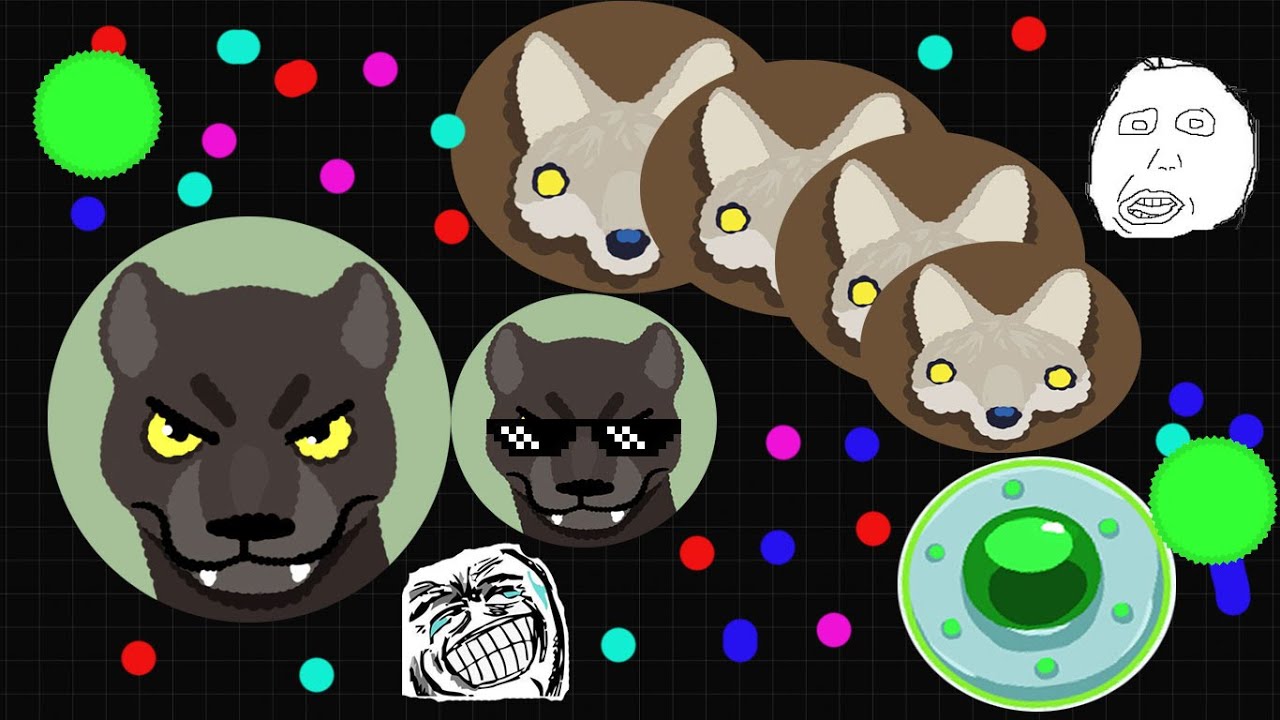 Destruyendo equipos en l Agar.io 2