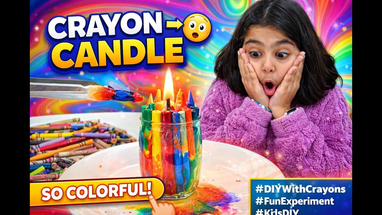 Turning Crayons into Candles 😲🕯️ | Fun DIY Experiment