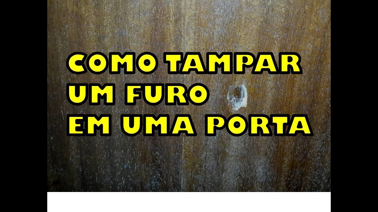 Como tampar um furo em uma porta