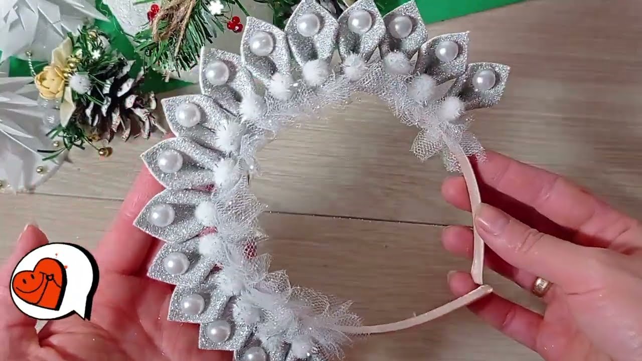 DIY 🎀 НЕ МОЖЕТ БЫТЬ! Новогодний ободок- корона и так легко. Diadema-corona