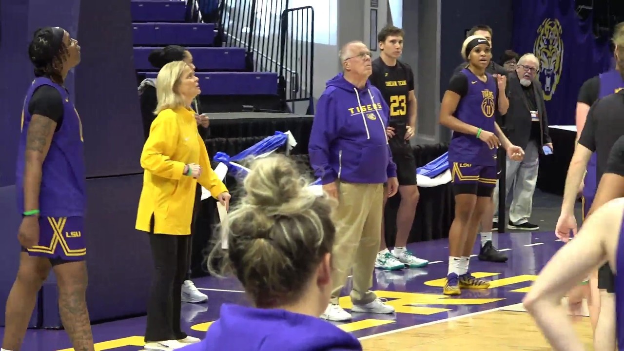 LSU women's basketball NCAA practice Baton Rouge Regional