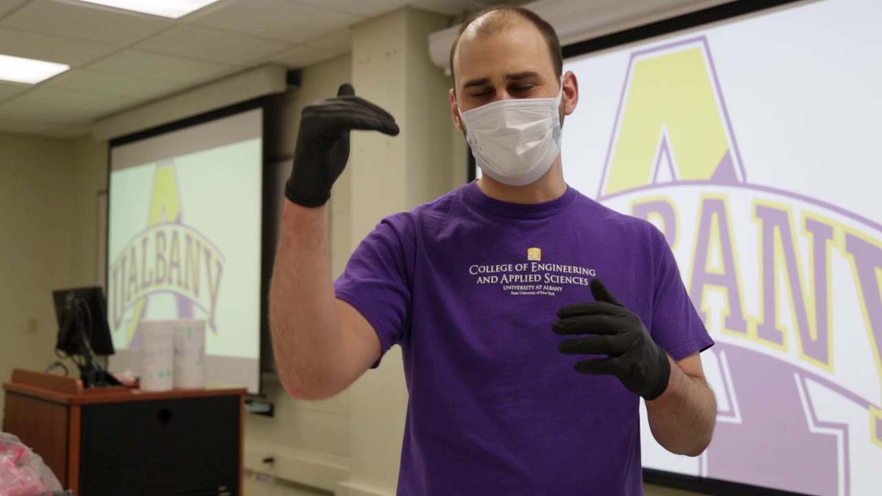 SUNY Albany Students and Staff Use 3D Printers to Help Build Face Shields