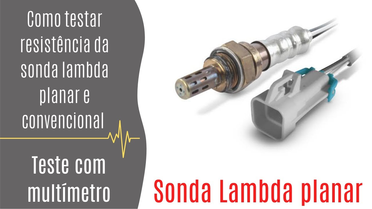 Como testar resistência  da sonda lambda planar e convencional com multímetro