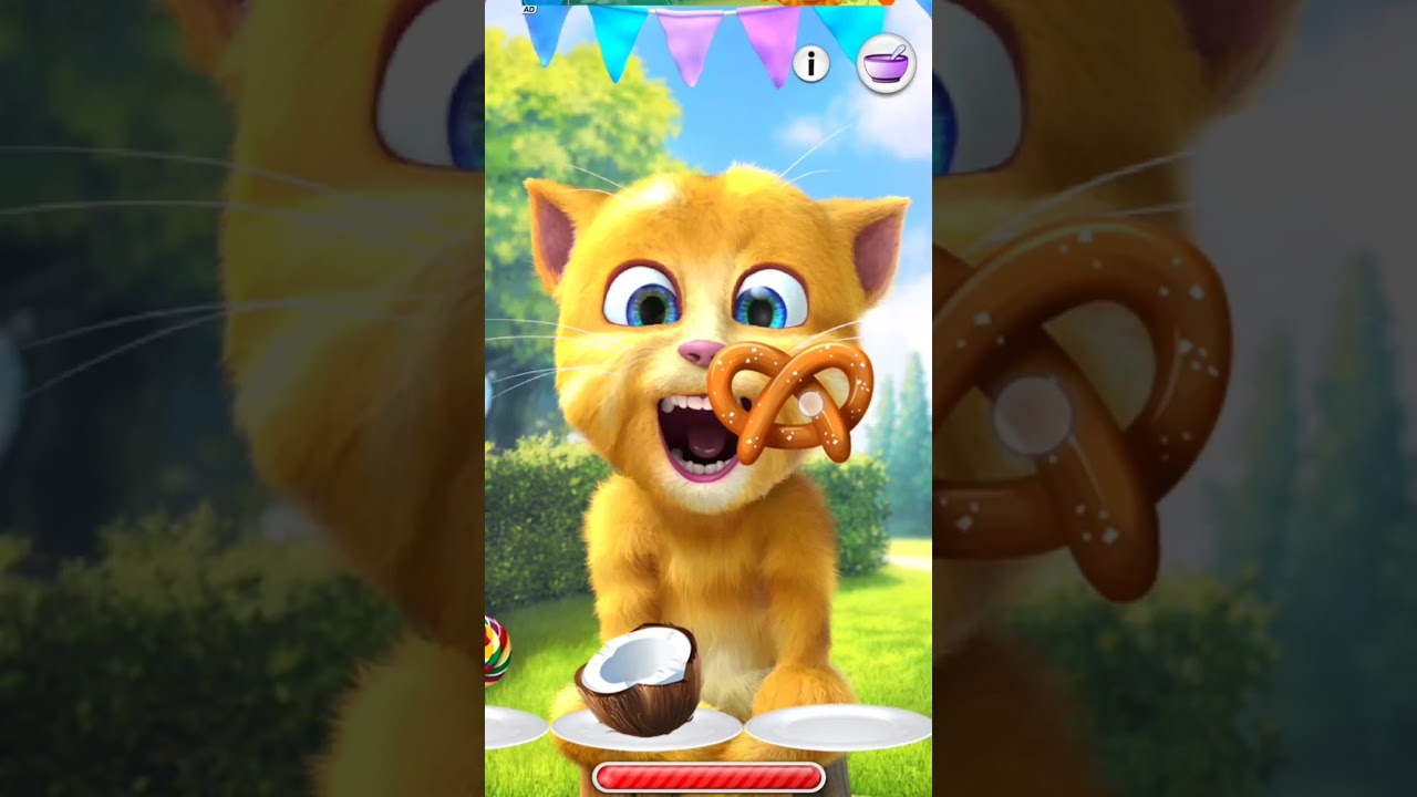 talking ginger gameplay 😂 funny cat video 📷 #talkingtomversion #cat #talkingtom