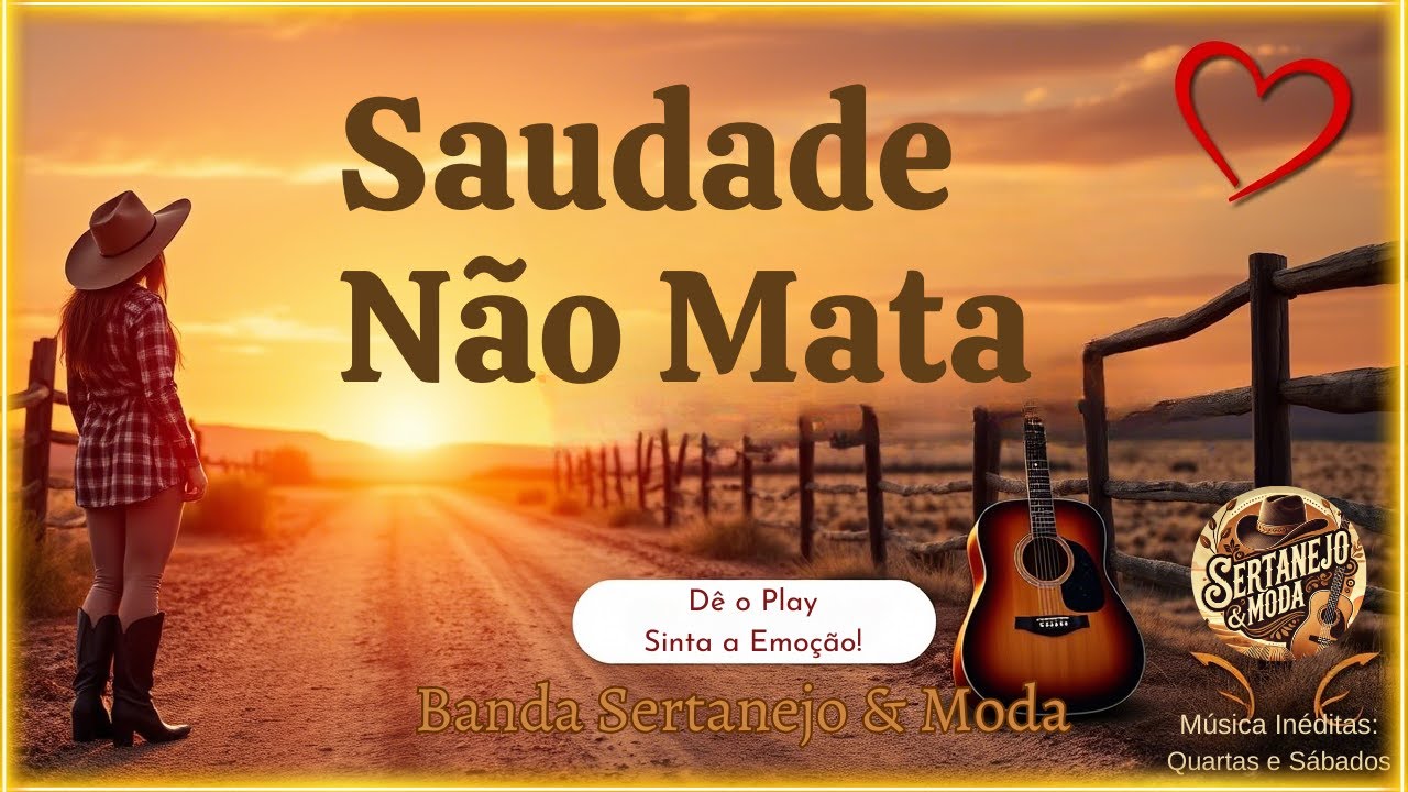 🎵 Saudade N&atilde;o Mata - Banda Sertanejo e Moda 🎵(Clipe Oficial)🎸🎵