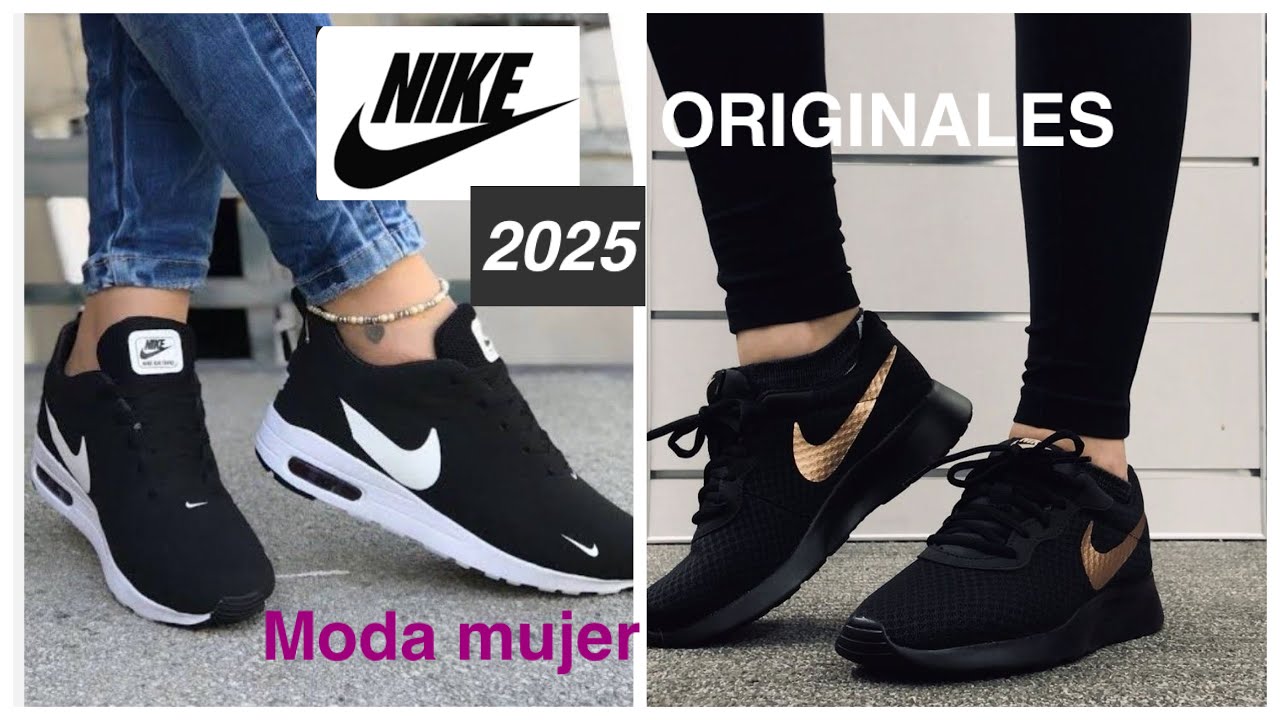 TENIS de MODA para mujer 2025/26 TENDENCIAS DE ZAPATILLAS DEPORTIVAS EN COLOR NEGRO