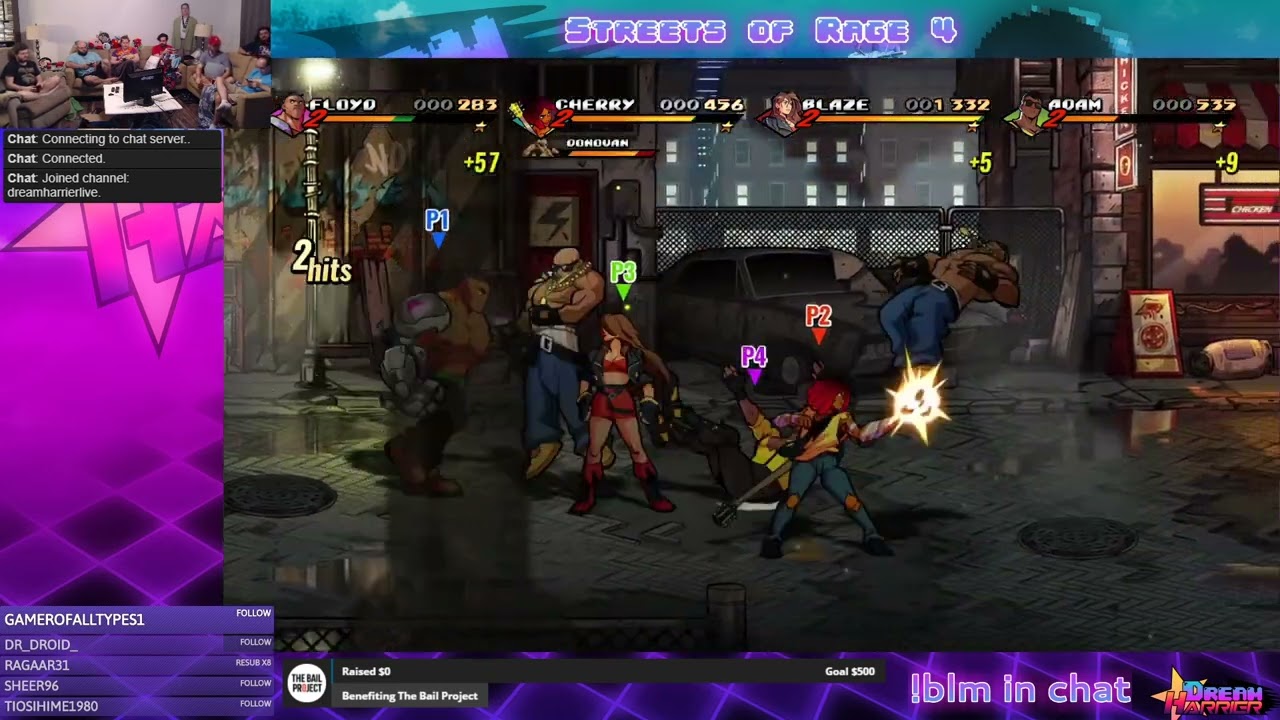6 15 20 DreamHarrierLive   4 player Streets of Rage 4