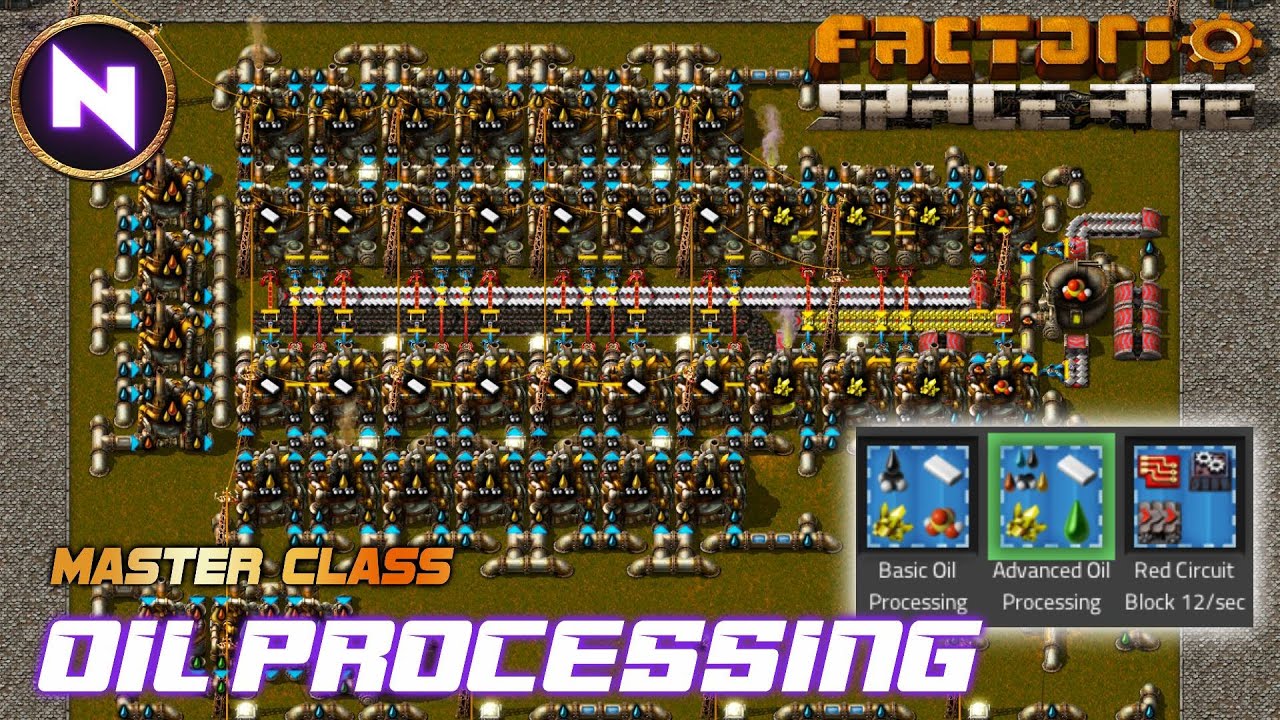 All In One OIL PROCESSING Block For NAUVIS In SPACE AGE | Factorio Master Class/Tutorial