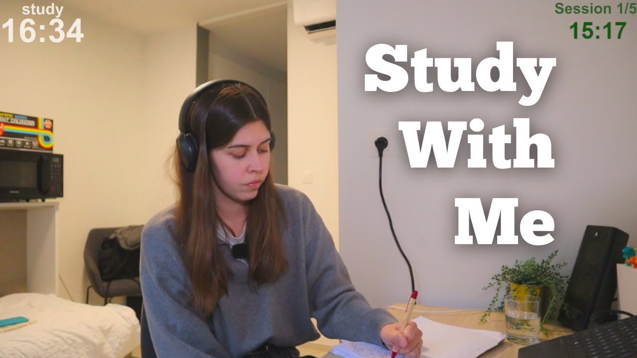 LIVE 12 HOURS Study With Me (60 min study + 10 min break)