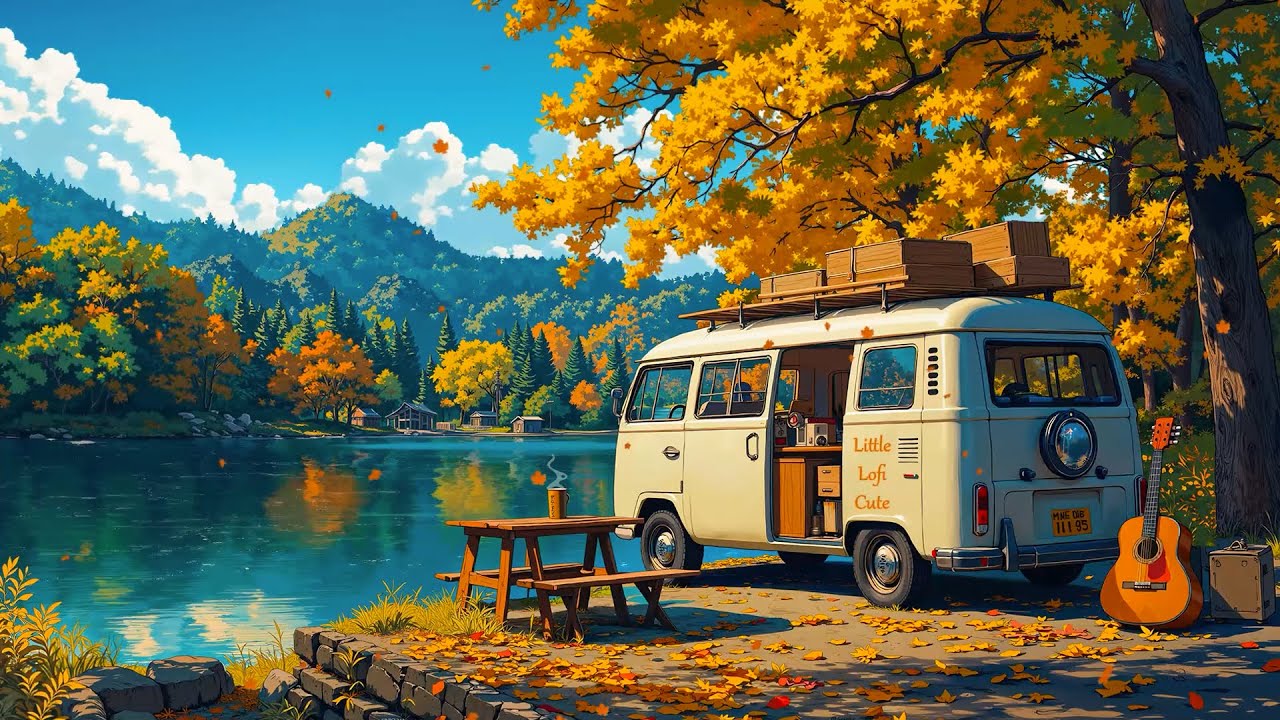 Autumn Lofi Chill by the Lake 🍂 Cozy Lofi Beats for Peaceful Souls ☕ Lofi Hip Hop to Study & Work