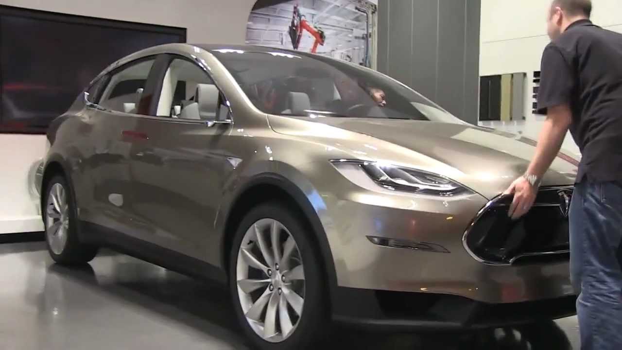 Tesla Model X Prototype in the showroom at Santana Row, San Jose