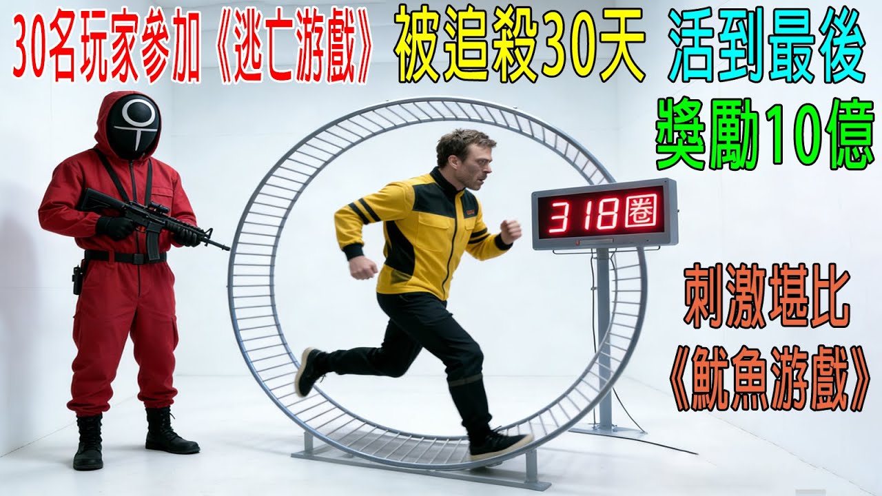 玩家參加《逃亡游戲》，被追殺30天，如果活著獎勵10億美金，刺激堪比《魷魚游戲》