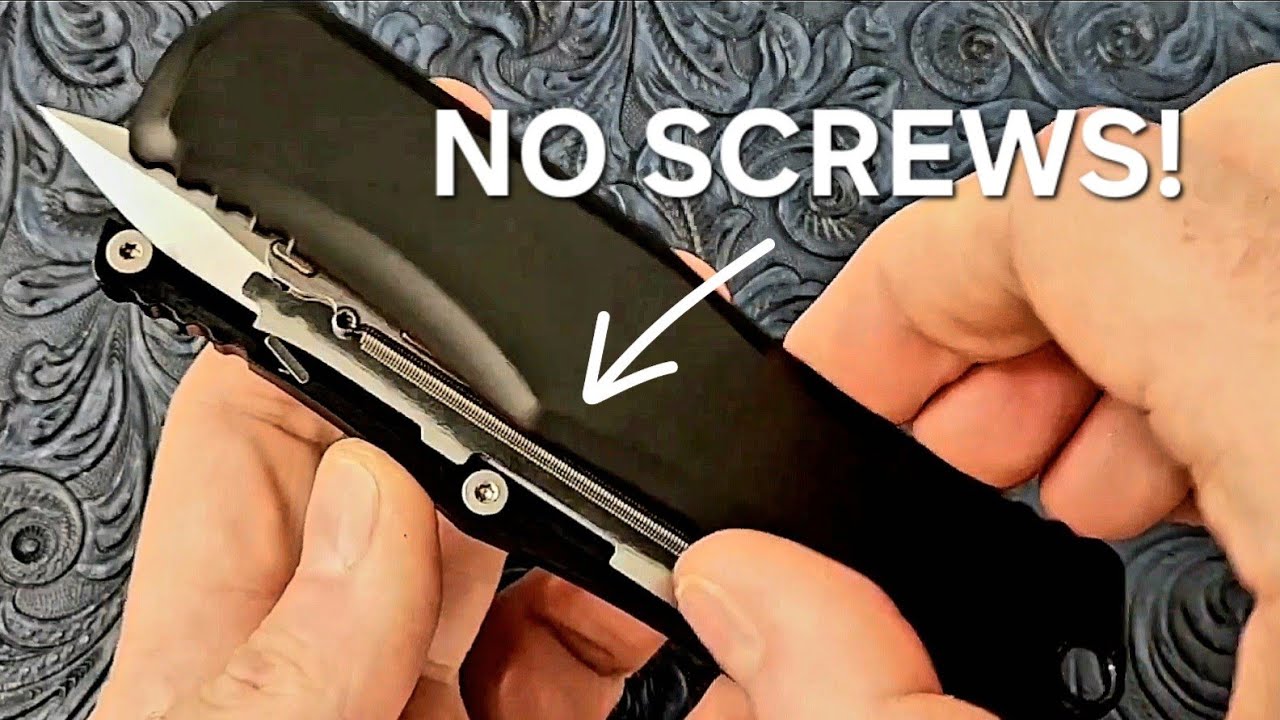 No SCREWS! Microtech Hera 2 Disassembly! #switchblade #otf #hera2 #knife #knifeskills