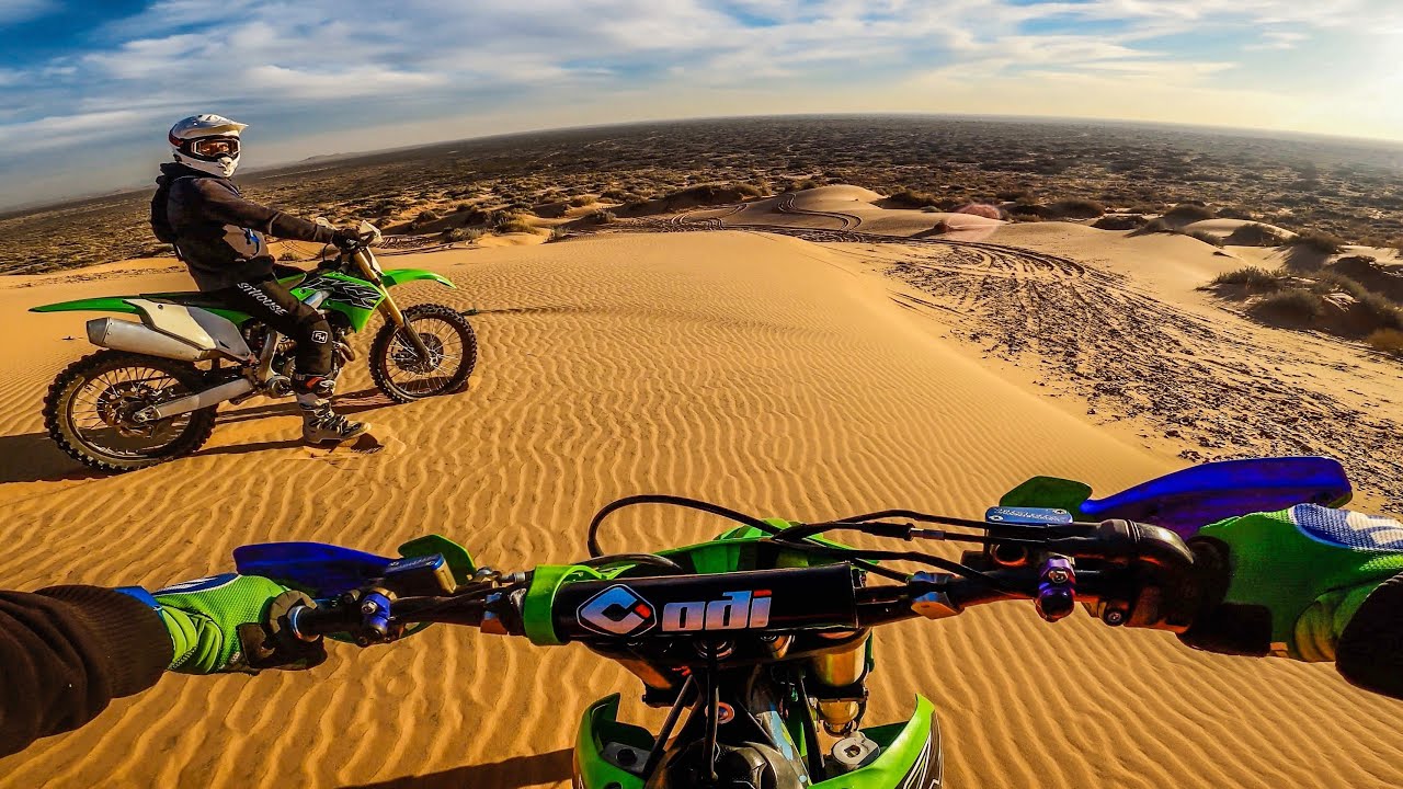 POV: Kawasaki KX450 Ride Through Desert Whoops